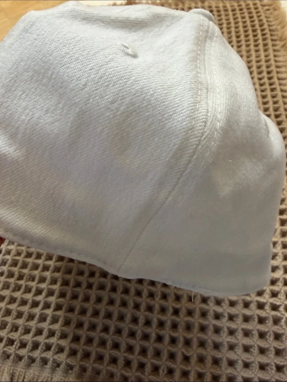 Disney White Silver Embroidered Baseball Hat authentic Disneyland Parks cap